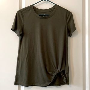 Side knot short sleeve shirt